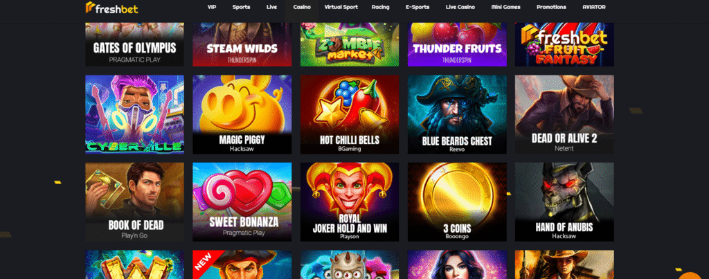 Freshbet Casino Banner
