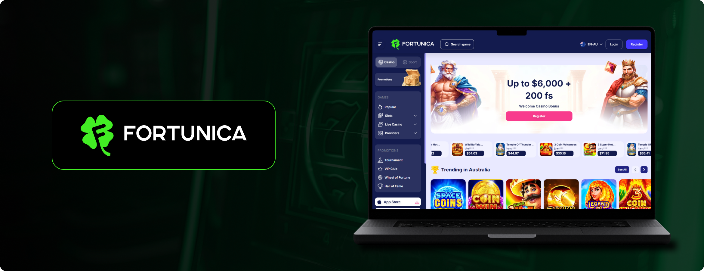 Fortunica Casino Review Banner
