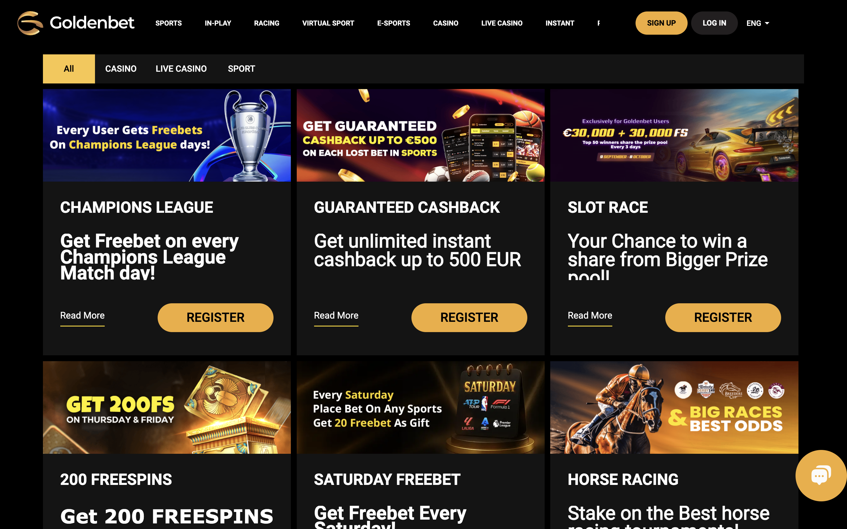 Goldenbet Bonuses Banner