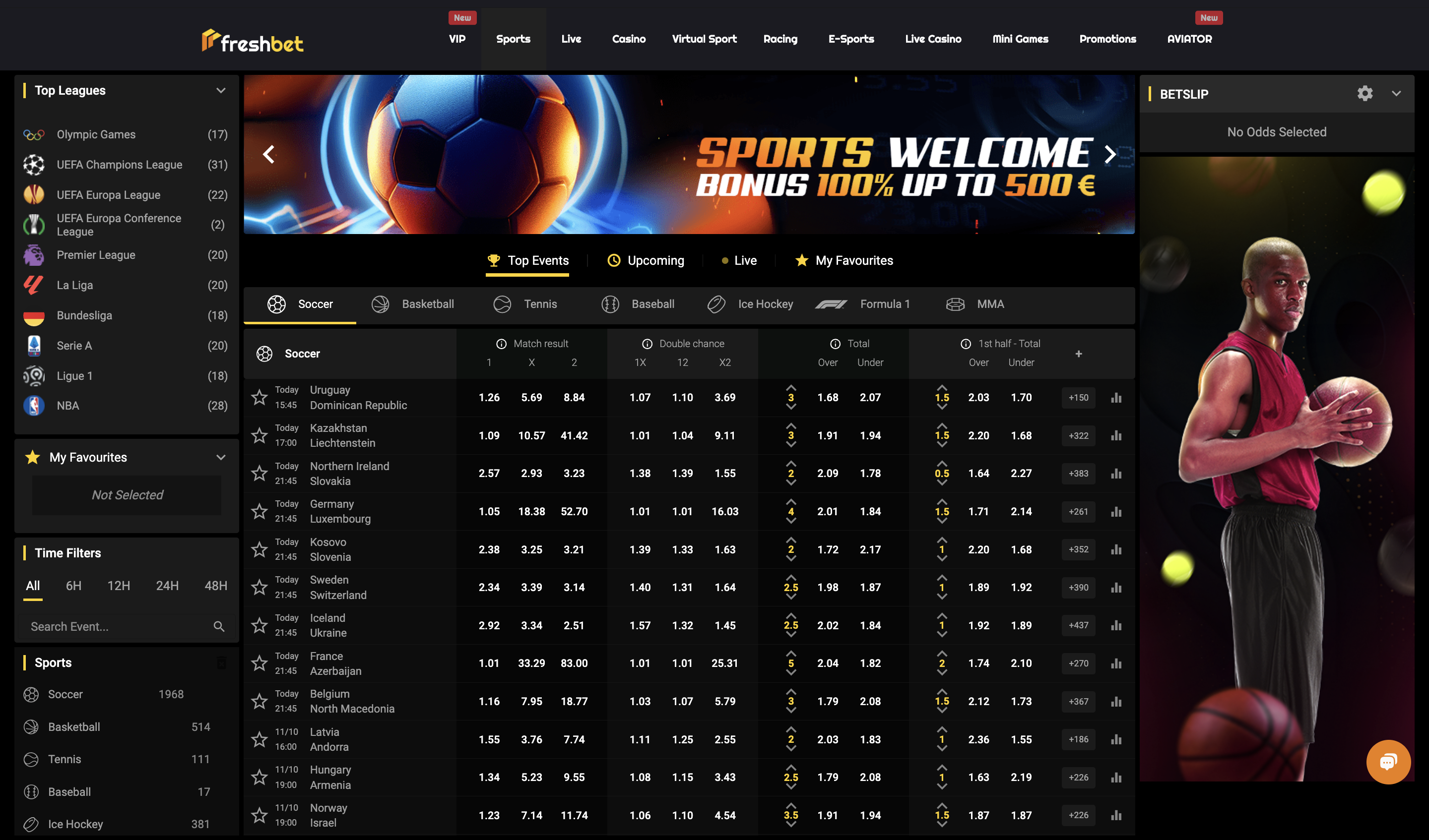Freshbet Sportsbook Banner