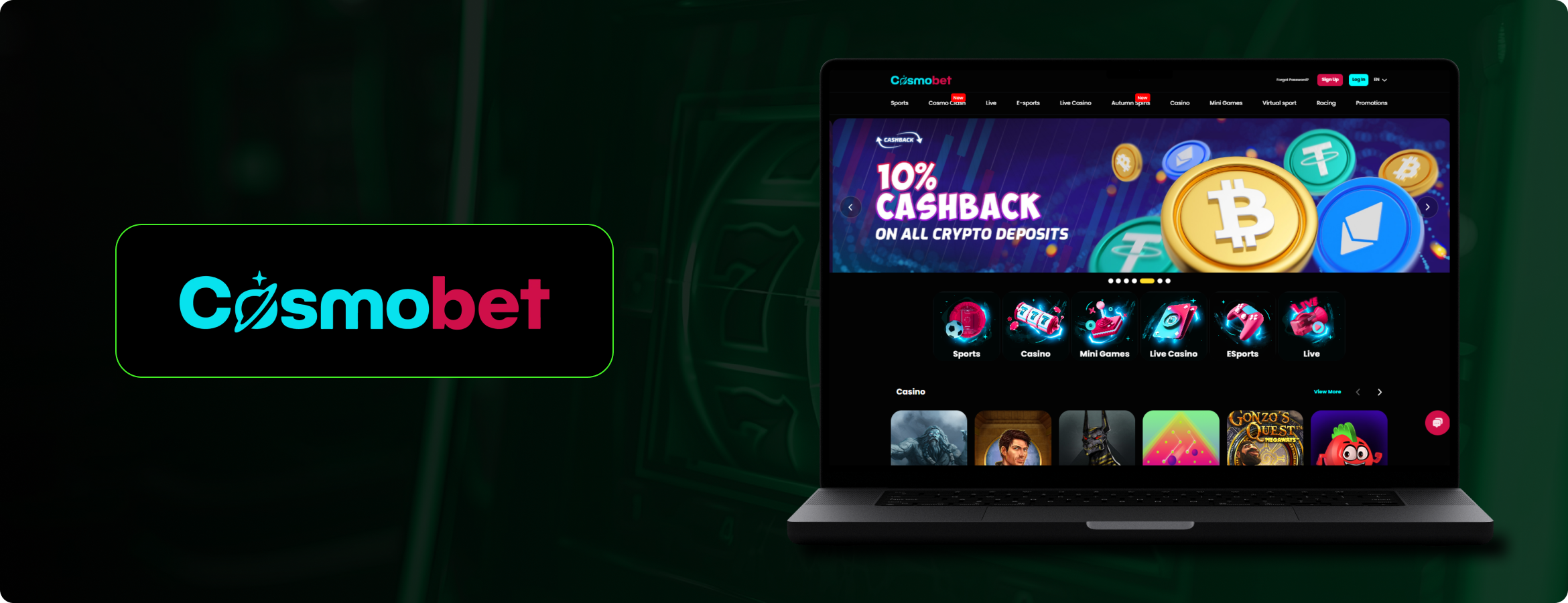 Cosmobet Casino Banner