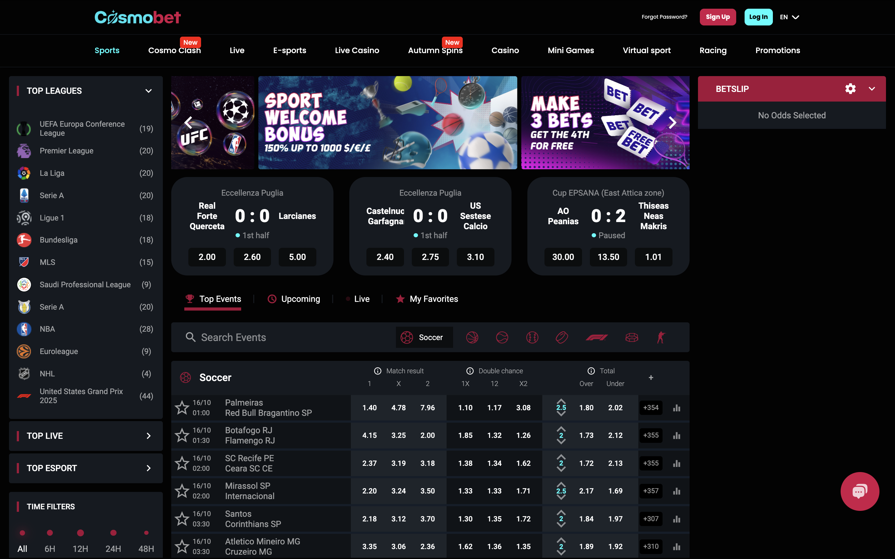 Cosmobet Sportsbook Banner